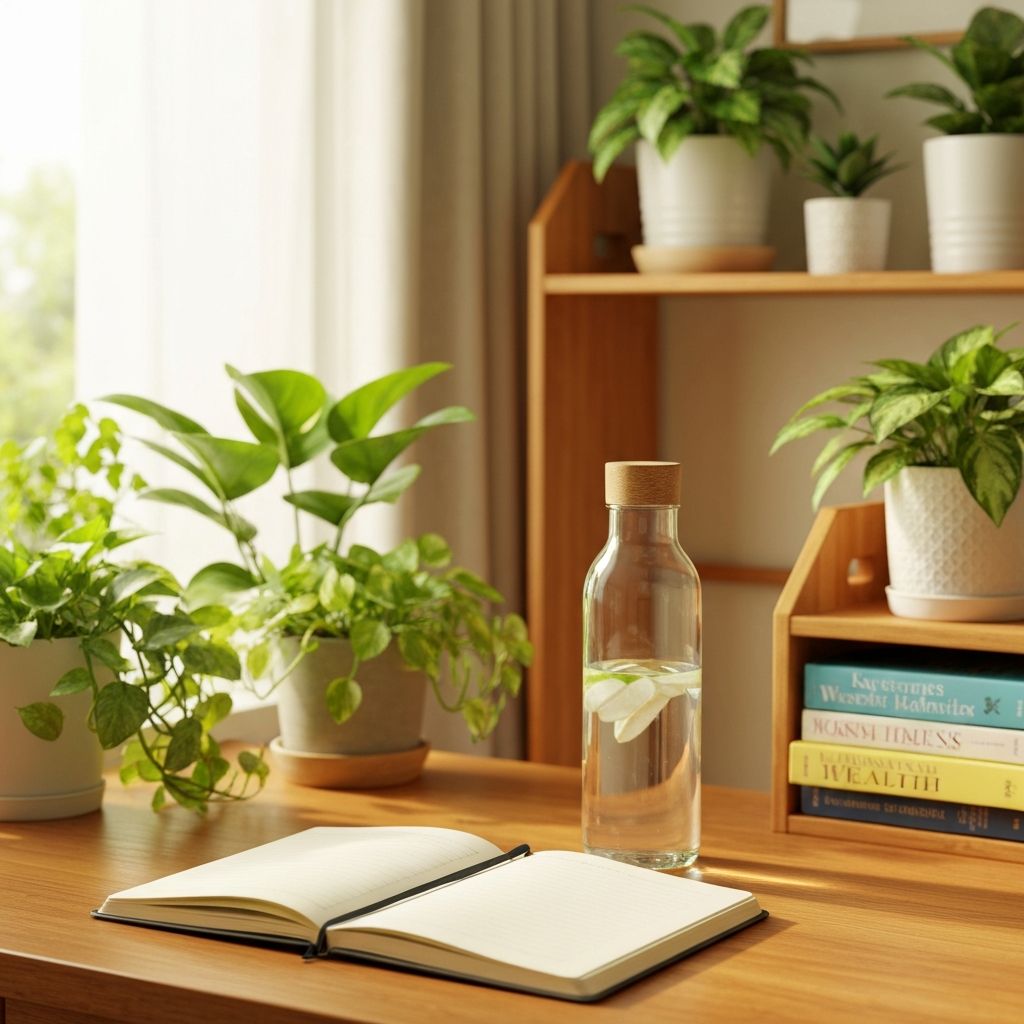 Organized lifestyle with healthy habits